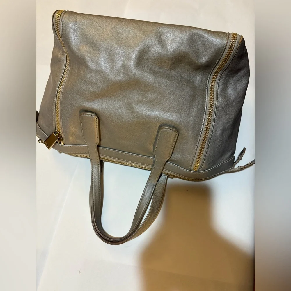 Furla Gray Leather Satchel‎